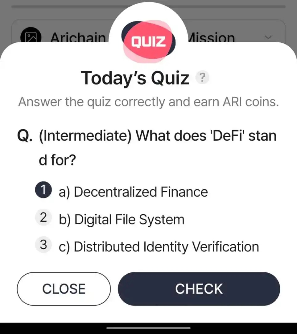 Image from Web3 Millionaire Channel: Today quiz answers. Ari - A Xenea - B Spur protocol - C...