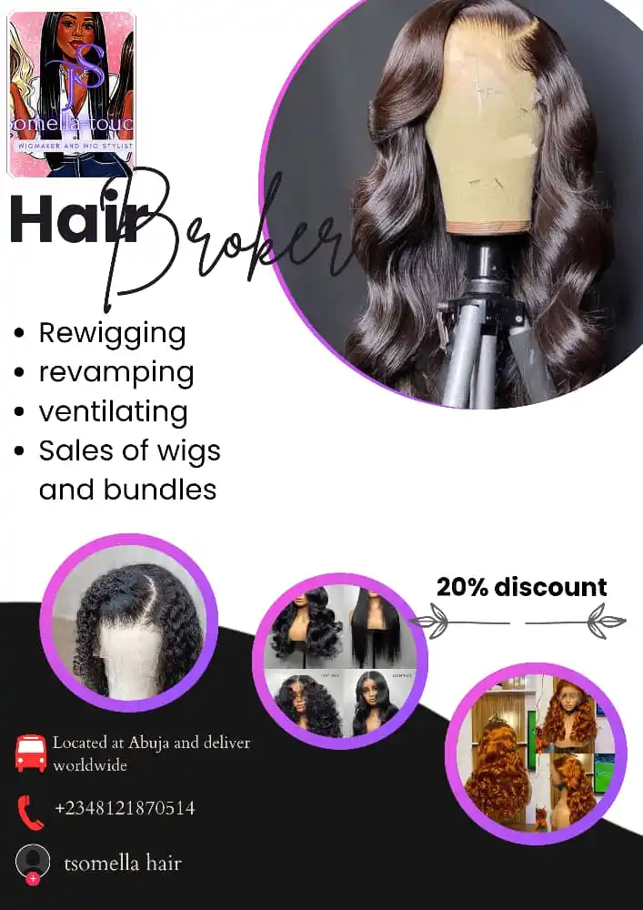 Image from Verifiable Jobs/ Opportunities With #AdetolaElegbeje: Tsomella Hair (Somella Touch Hairs) Your go-to plug for premium hair b...