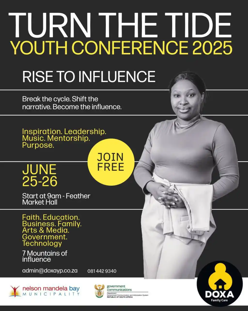 Image from Nelson Mandela Bay Municipality : 🌊 TURN THE TIDE YOUTH CONFERENCE 2025 🌊 Nelson Mandela Bay Municipal...