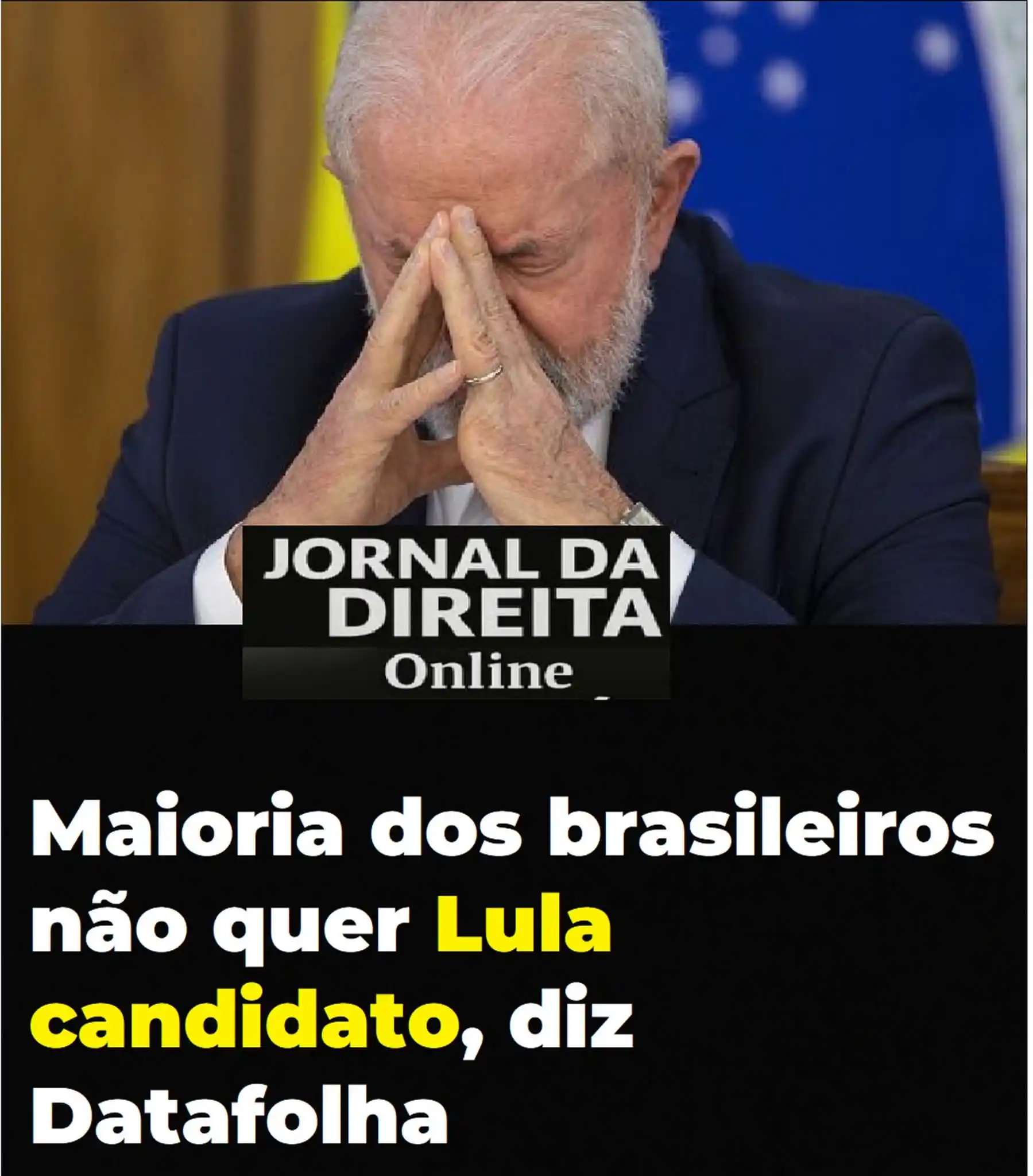 Image from Jornal Da Direita Online: Uma nova pesquisa do Datafolha revela que 57% dos brasileiros acredita...