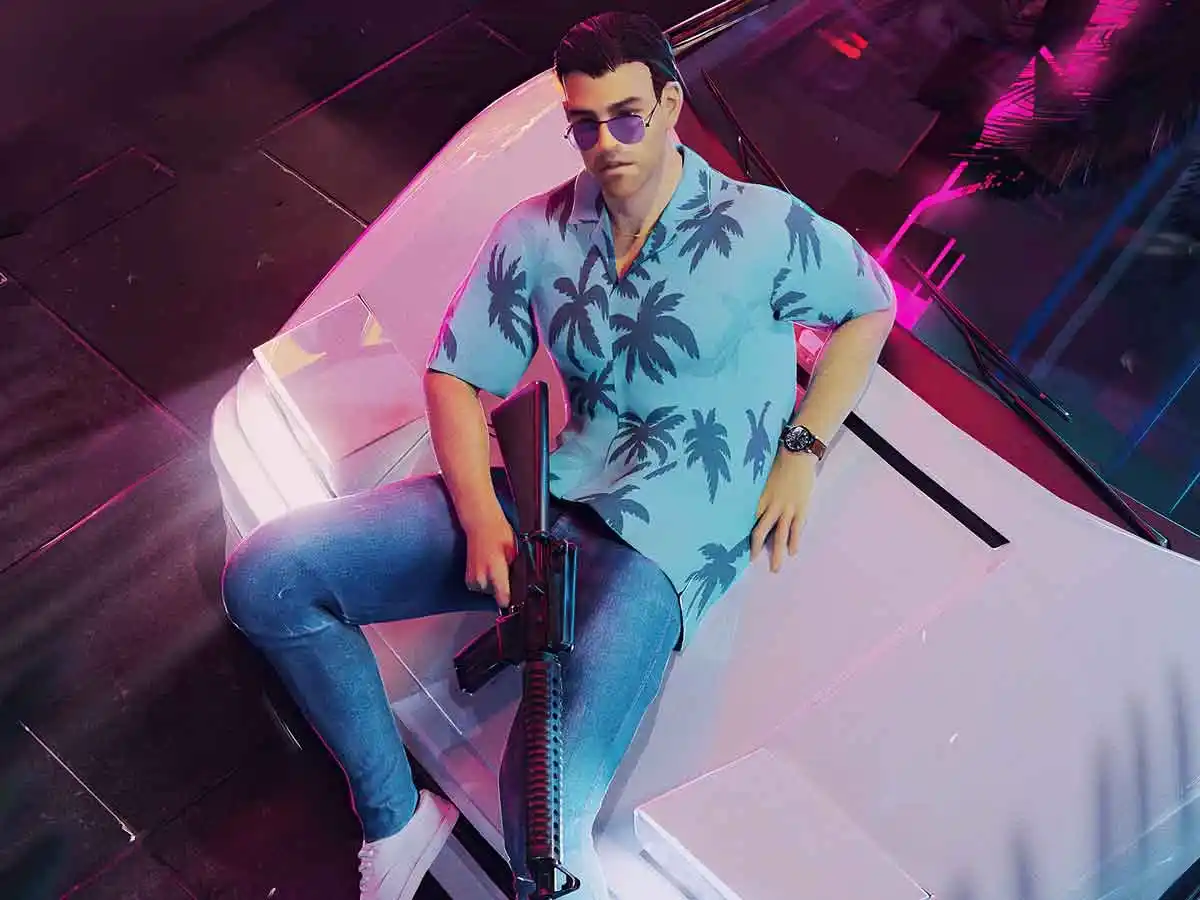 Image from CINEMASCOMICS: 🎬 Un fan convierte GTA: Vice City en película con IA… ¡y el reparto e...