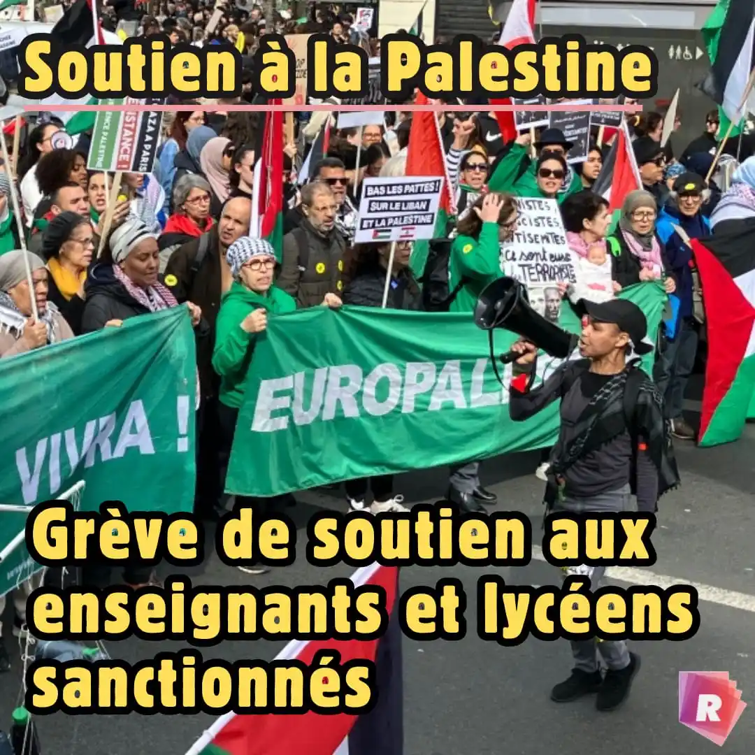 Image from Rapports de force: Une journée de grève contre le génocide à Gaza et contre la répression...