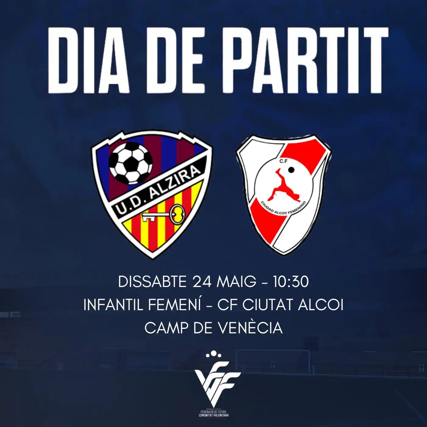 Image from UD ALZIRA: 🙌🏼¡¡Ven y anima a nuestro infantil femenino!! 👊🏼*Mañana nuestras j...
