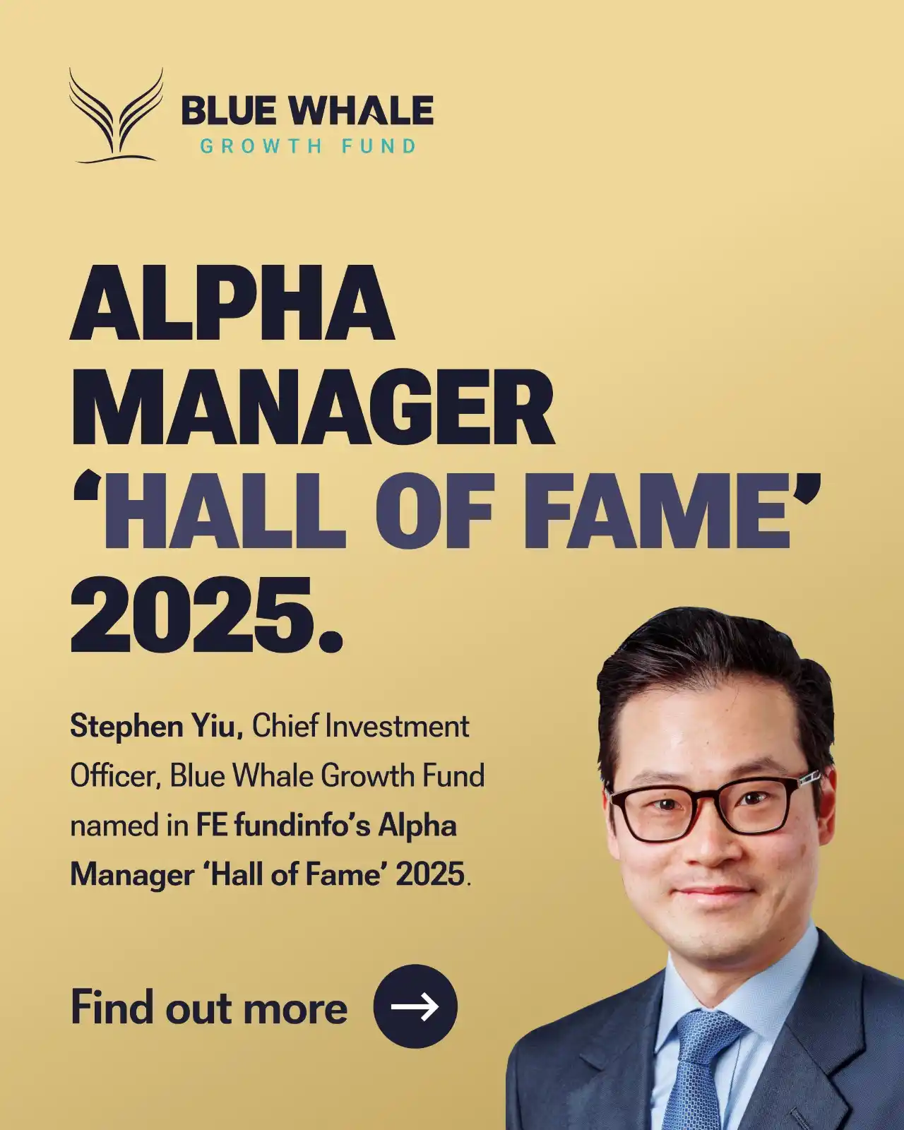 Image from Blue Whale Growth Fund: We are proud to share that Stephen Yiu, Chief Investment Officer of Bl...