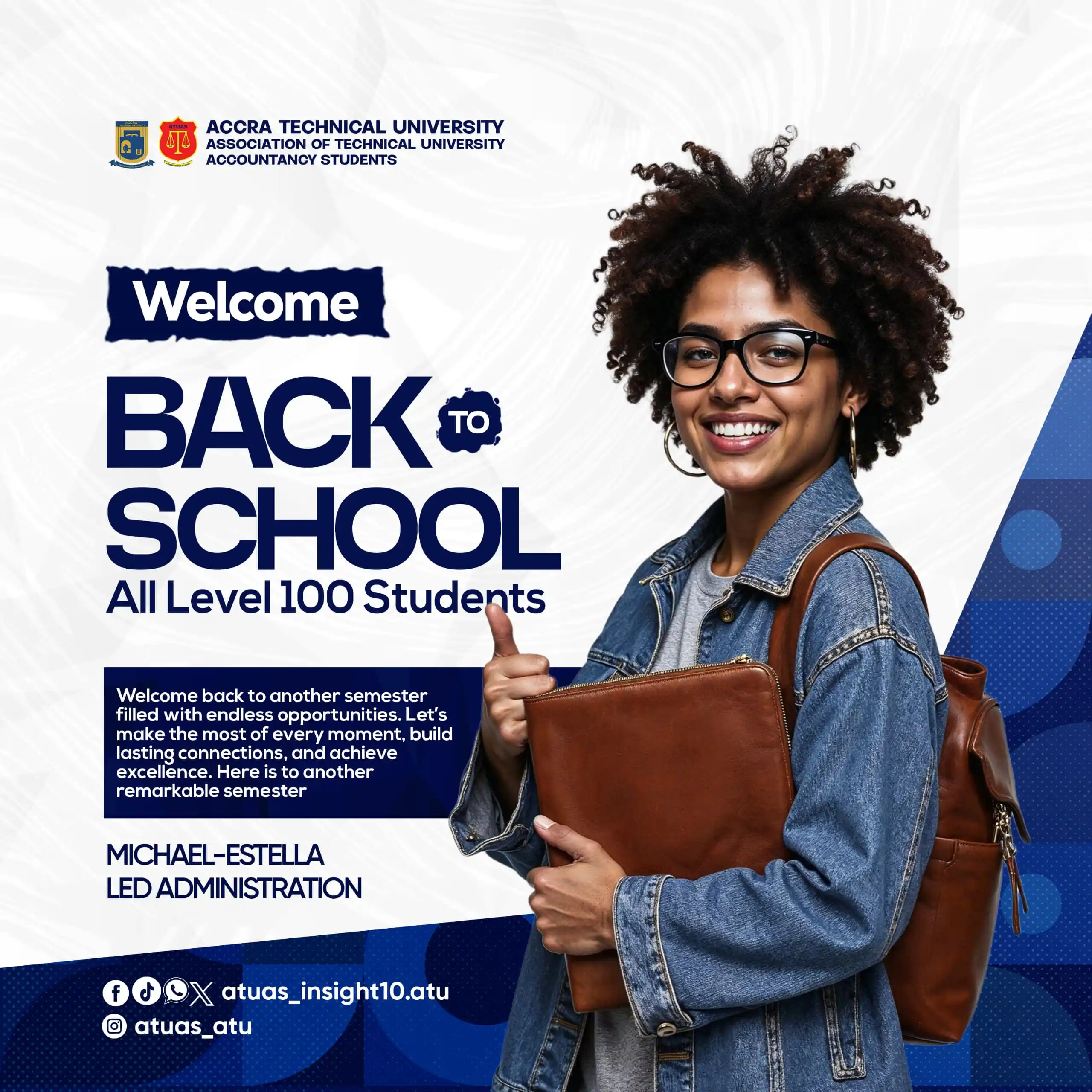 Image from atuas_insight10.atu: *WELCOME BACK TO SCHOOL* *Greetings from the ATUAS Executives* ➖➖➖➖➖...