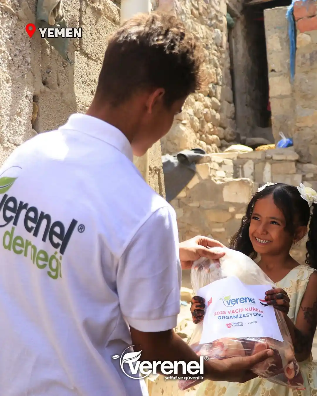 Image from VERENEL: 📍Yemen / Kurban Eti Dağıtımı Kurban paylarınız, Yemenli kardeşlerimi...