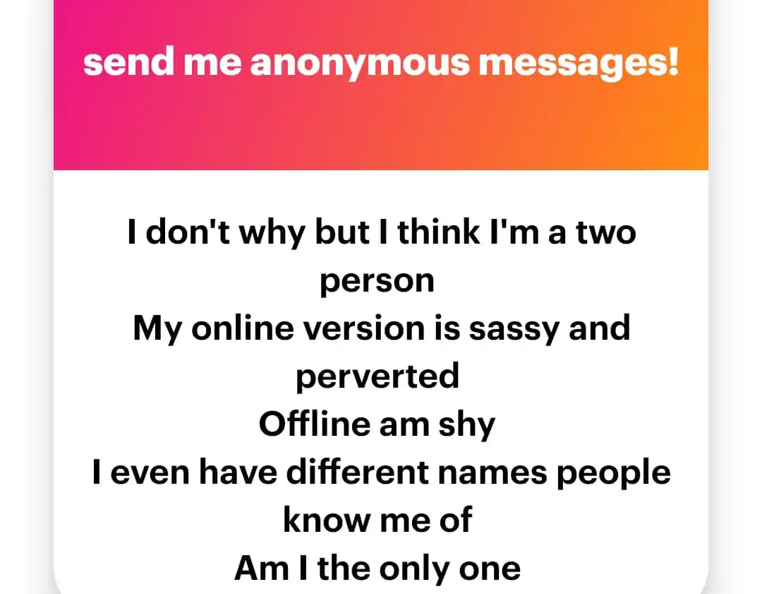 Image from Anonymous Confessions: *You are perverted in all angles. It's just that you are shy and prete...
