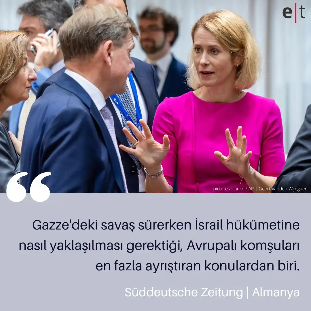 Image from eurotopics Medya Takibi: *AB'nin İsrail'le Ortaklık Anlaşması'nı gözden geçirmesi gündemde* AB ...