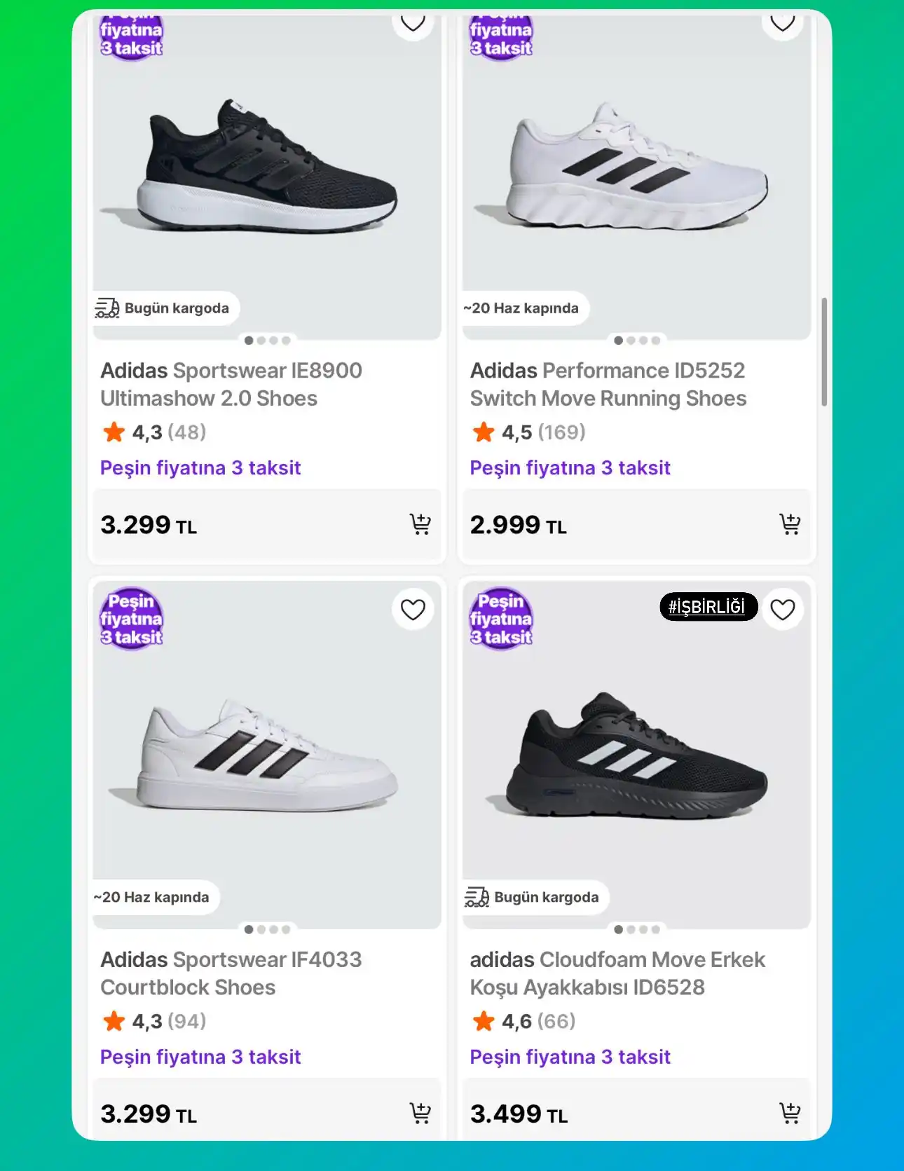 Image from Fırsat Sepeti: 🎯Adidas markasında muhteşem fırsatlar https://app.hb.biz/5NVNdJiSaQ...