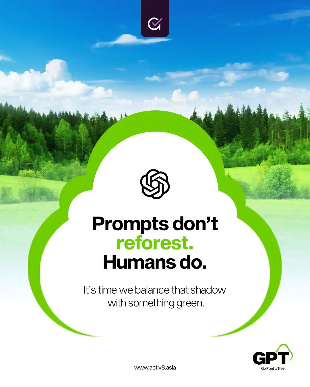 Image from Activ8 Asia: AI can’t plant trees — but we can. This World Environment Day, Activ8 ...