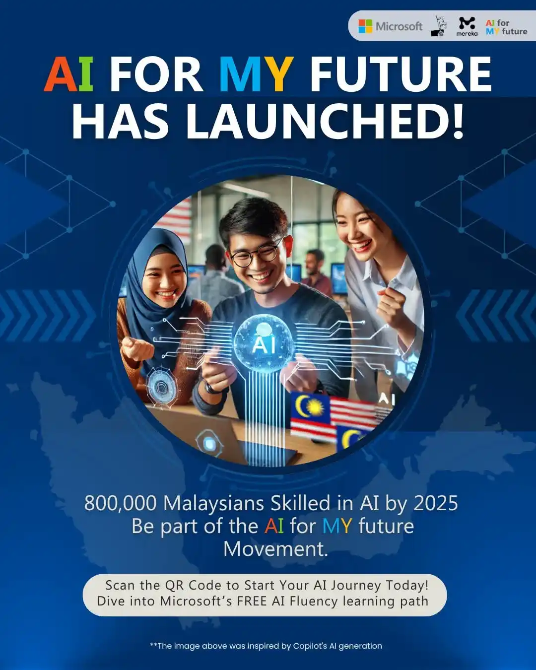 Image from Komuniti Kamek Digital SDEC: 🚀 AI FOR MY FUTURE kini di atas talian! Pelajari AI secara PERCUMA, ...