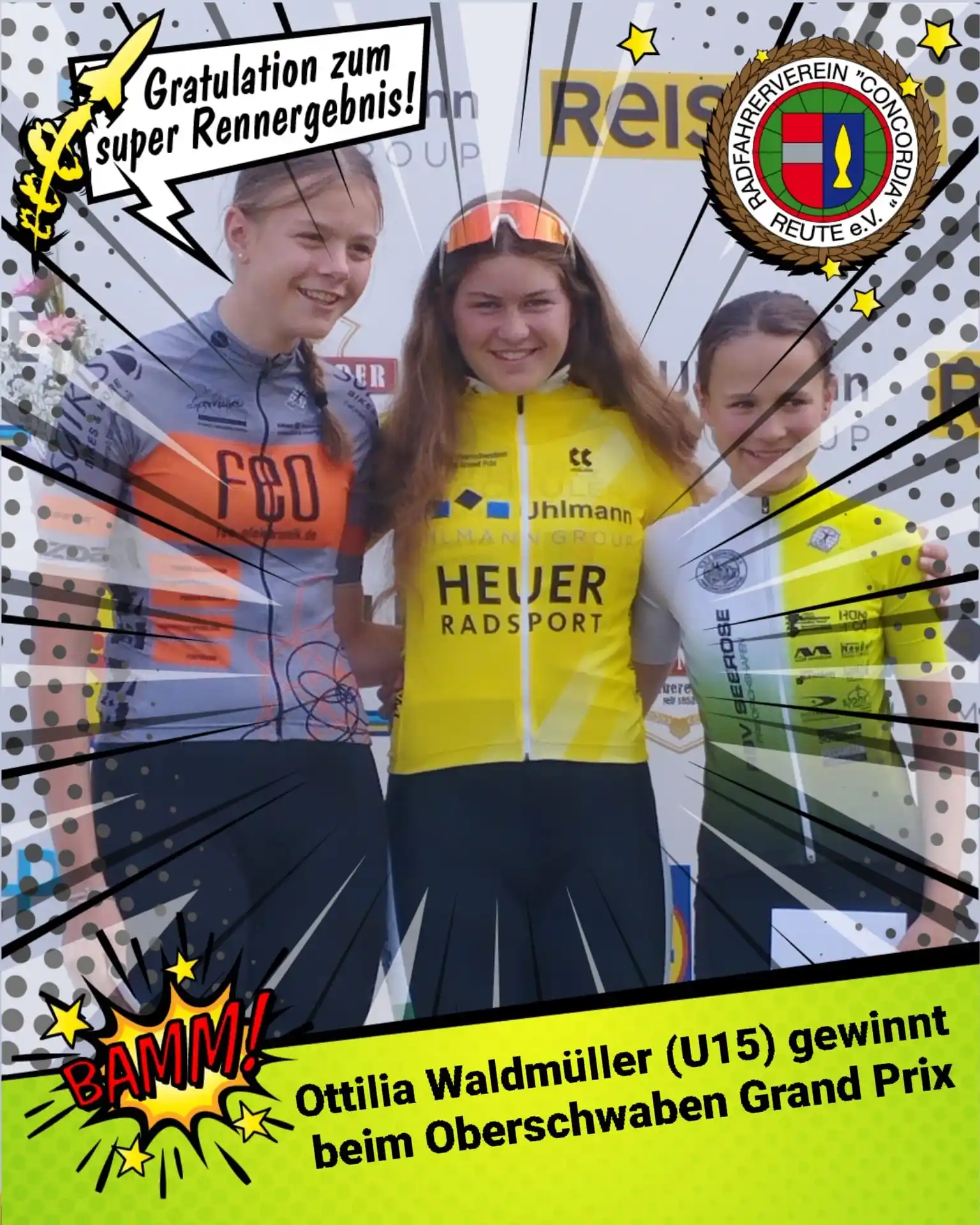 Image from RVC Reute e.V: Am Freitag, den 30.5. reiste Ottilia zum 1. Oberschwaben Cycling Grand...