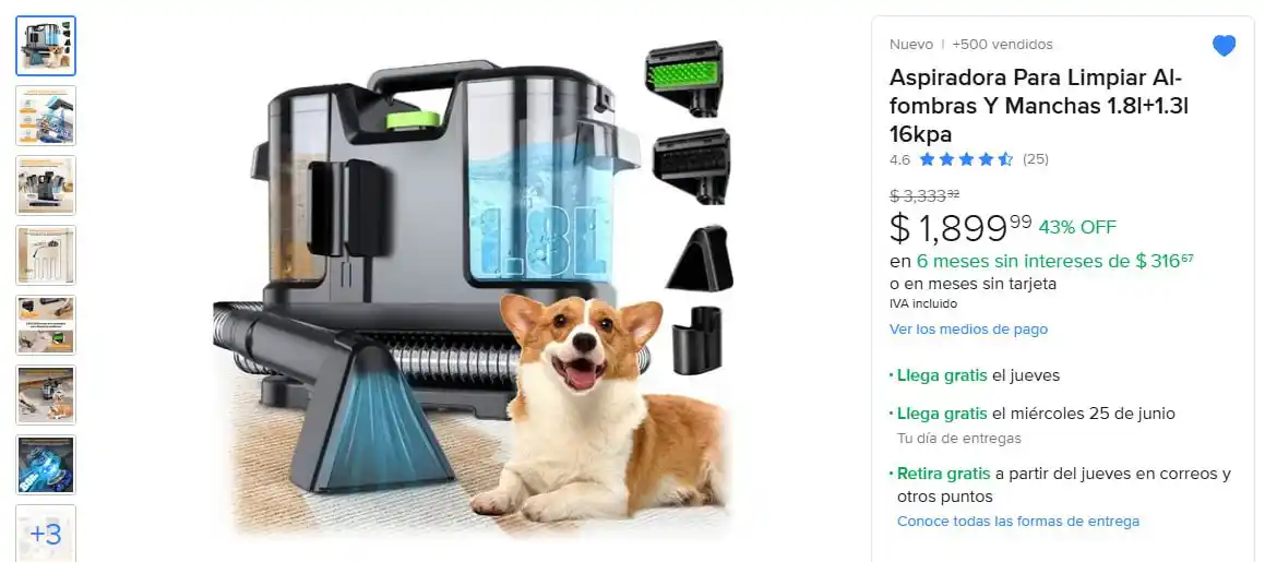 Image from Ofertones México : ¡APROVECHA LA OFERTA EN ASPIRADORAS! 🌟✨ MercadoLibre: Aspiradora Para...