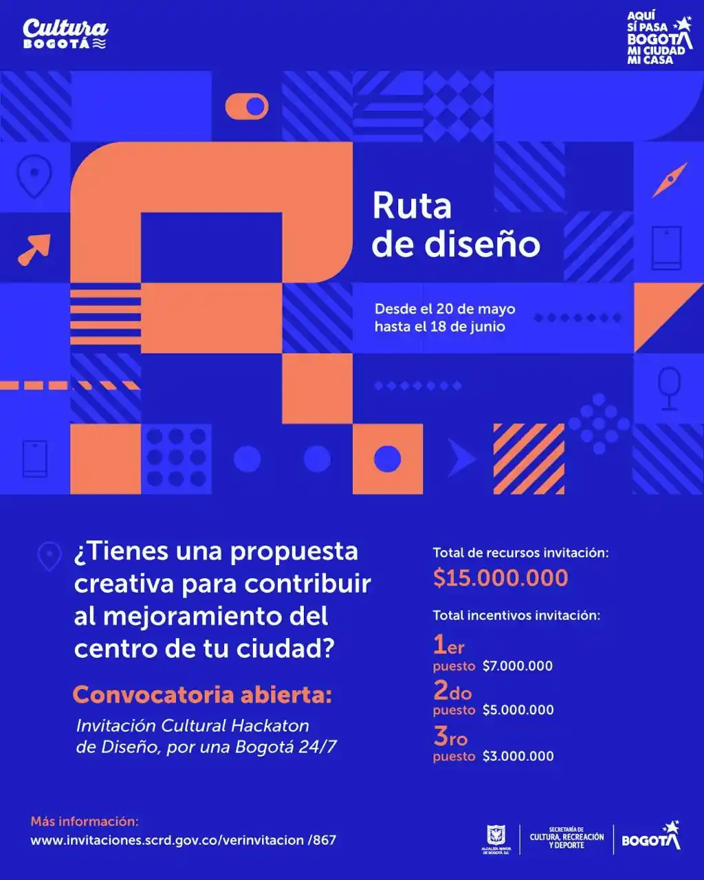 Image from Cultura Bogotá: ¡Atención estudiantes, mayores de 18 años, y profesionales de diseño �...