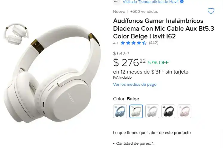 Image from Ofertones México : ¡AUDÍFONOS GAMER INALÁMBRICOS CON MIC! 🎧🔥 MercadoLibre: Audífonos Ga...
