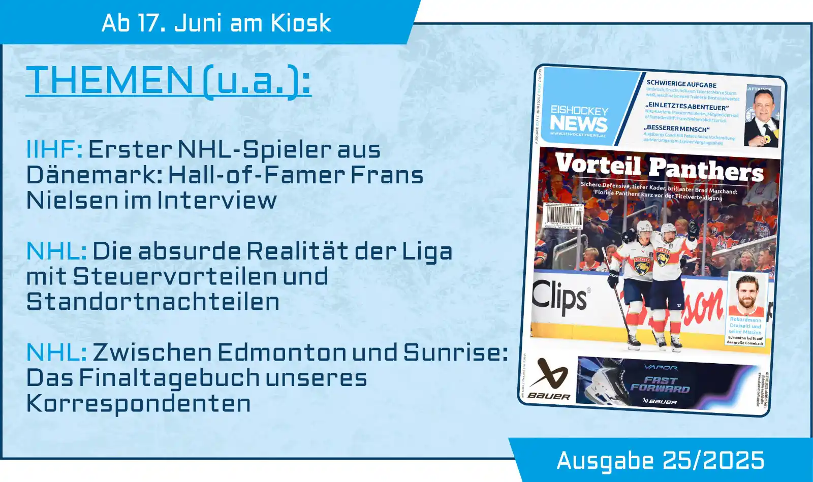 Image from Eishockey NEWS: Ausgabe 2️⃣5️⃣ ab morgen im Handel 📰 und schon heute digital 📱 erhäl...