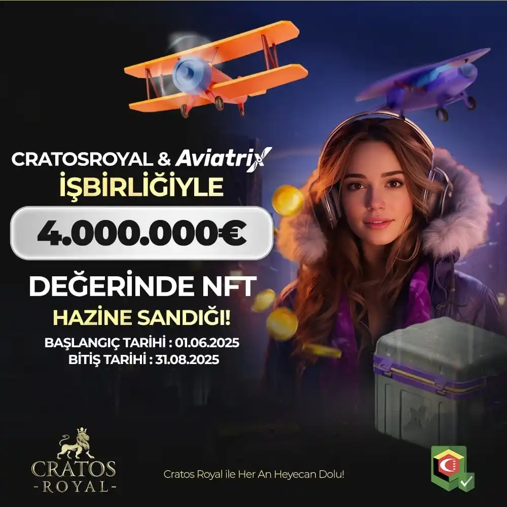 Image from CratosRoyal Resmi: 🔔💜 *AVIATRIX* 💜🔔 *👑 Cratosroyal Aviatrix Turnuvası’nda kazanma z...