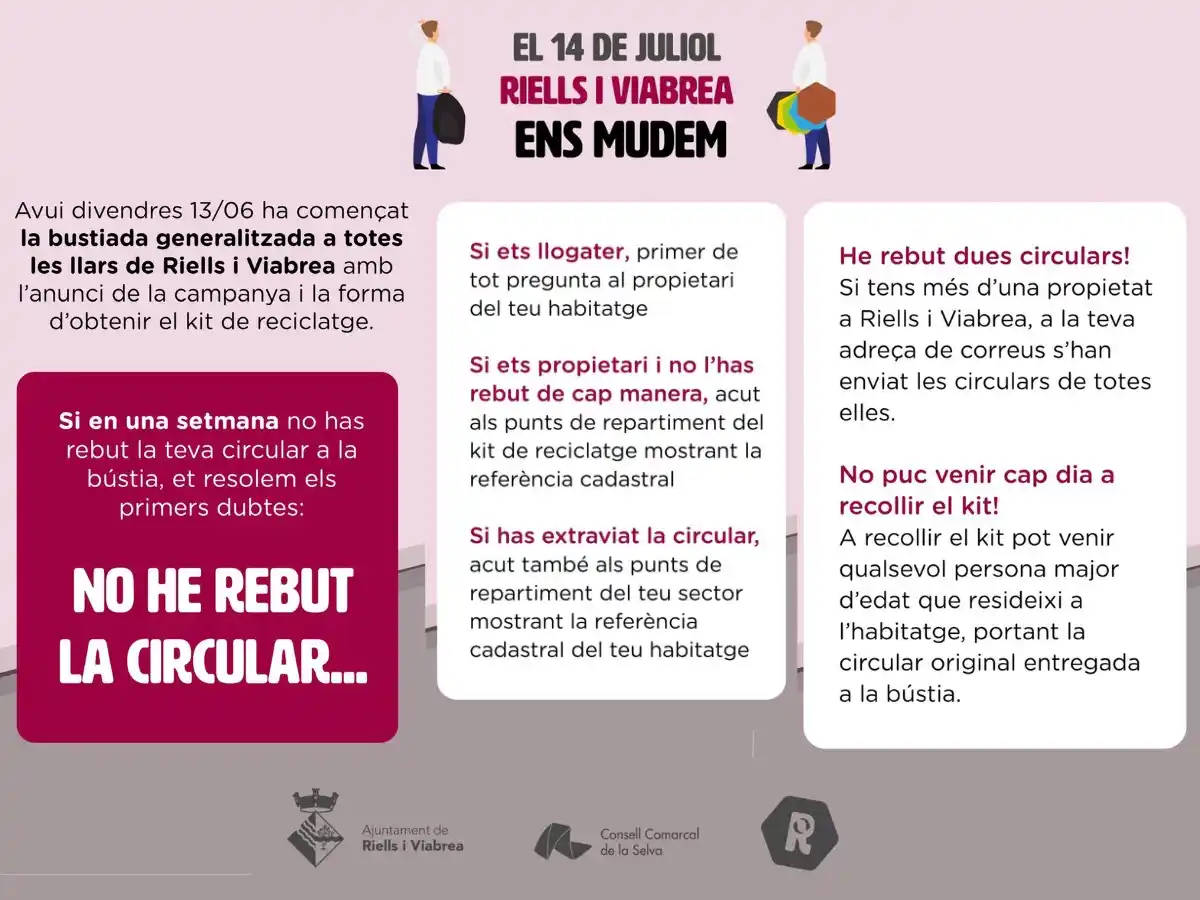 Image from Riells i Viabrea: 📬 *Avui divendres 13 de juny comença la bustiada a Riells i Viabrea!*...
