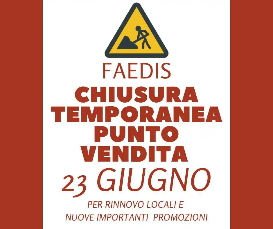 Image from Coop Casarsa : 🚧Avviso per la *Clientela* del supermercato di *Faedis*: il 23 giugno...