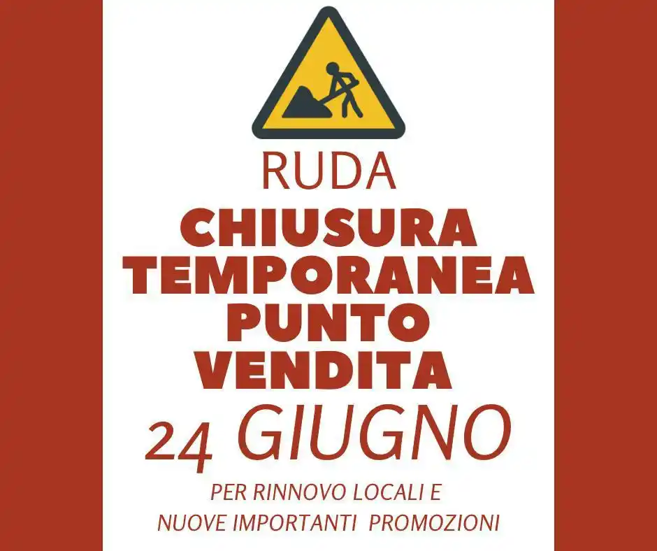 Image from Coop Casarsa : 🚧Avviso per la *Clientela* del supermercato di *Ruda*: il 24 giugno n...