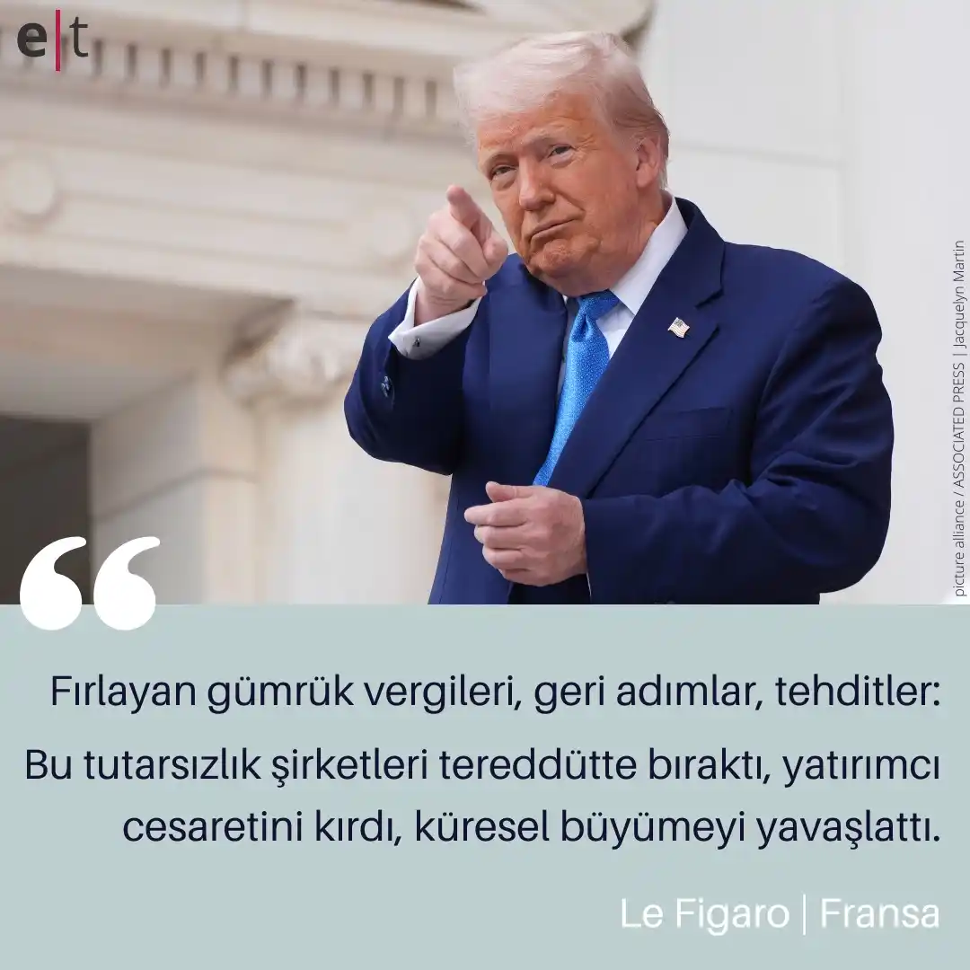 Image from eurotopics Medya Takibi: *Bir öyle bir böyle: Trump'ın dengesiz siyaseti işe yarıyor mu?* Trump...
