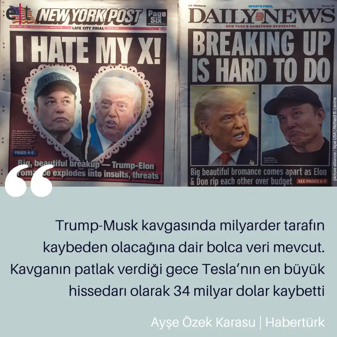 Image from eurotopics Medya Takibi: *Bromance bitti mi?* Dünyanın en güçlü adamı ile en zengin adamı arası...