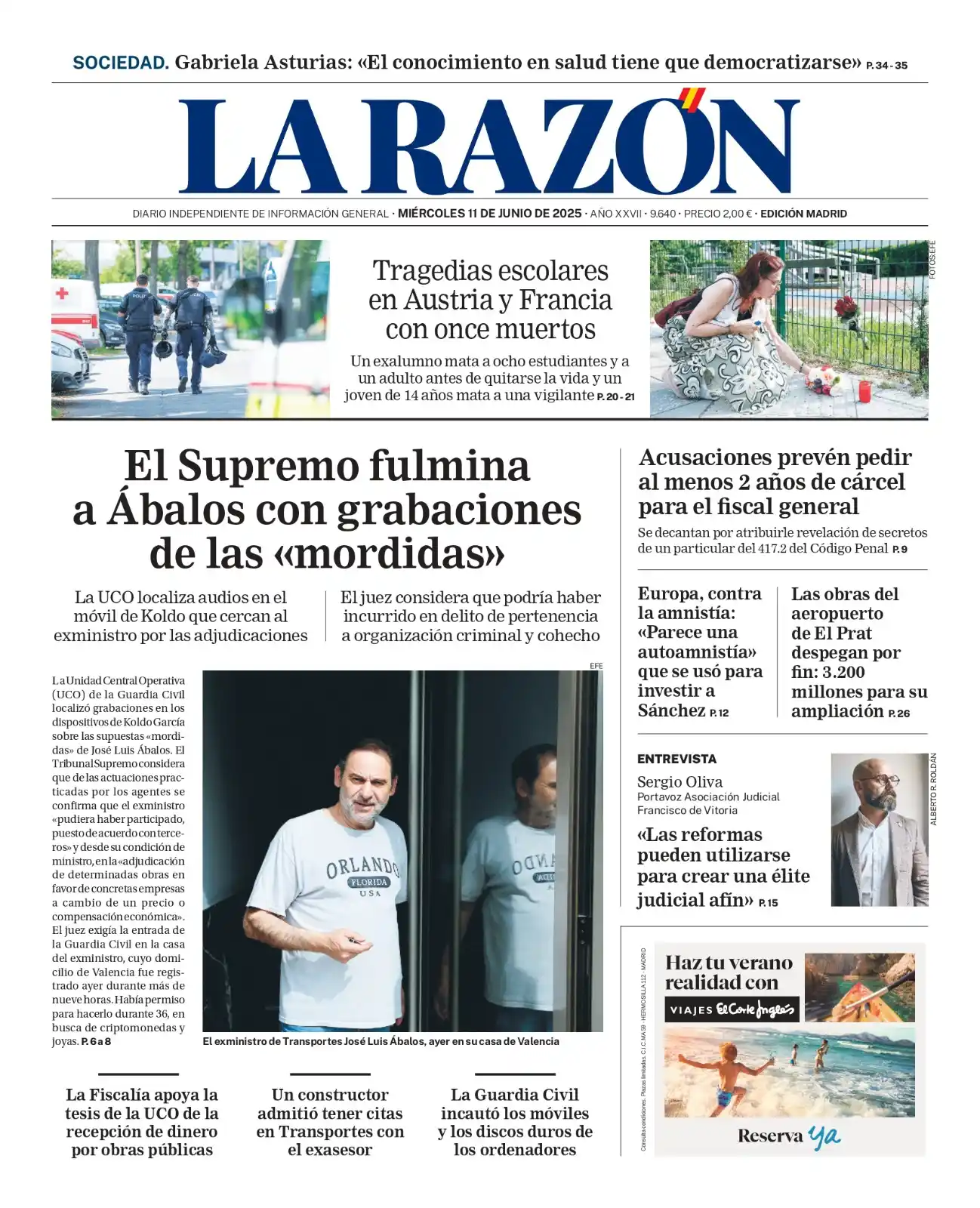 Image from La Razón: 👋 ¡Buenos días! 📰 Aquí os dejamos nuestra <a class="text-blue-500 h...