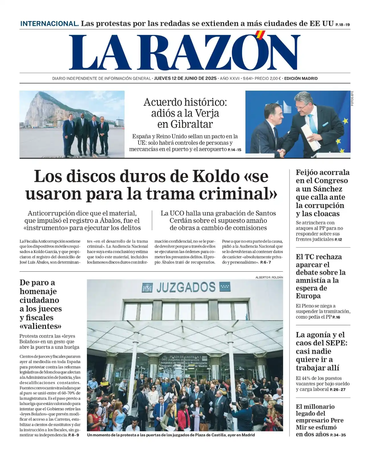 Image from La Razón: 👋 ¡Buenos días! 📰 Aquí os dejamos nuestra <a class="text-blue-500...