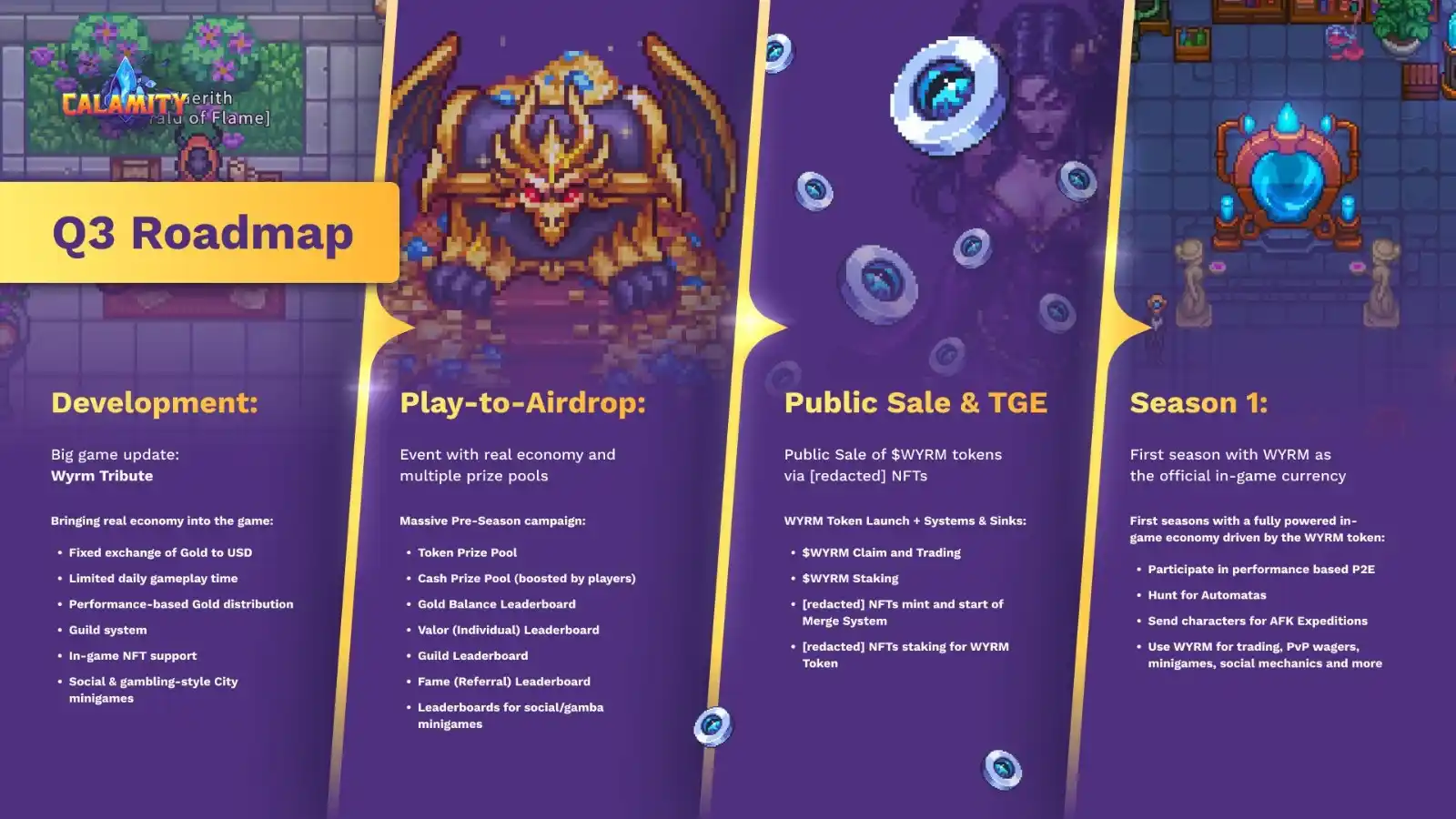 Image from Sura Gaming - Web3, Blockchain, Cripto: 📰 *Calamity:* _Q3 Roadmap revelado com Token e Play-to-Airdrop!_ 🐉 ...
