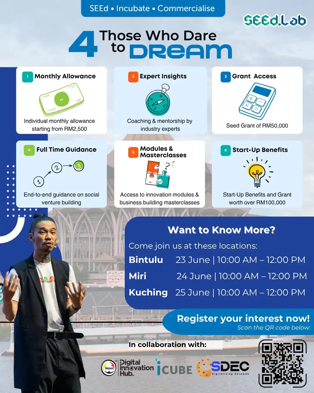 Image from Komuniti Kamek Digital SDEC: 🌱 Calling All Sarawak Changemakers! Are you passionate about drivin...