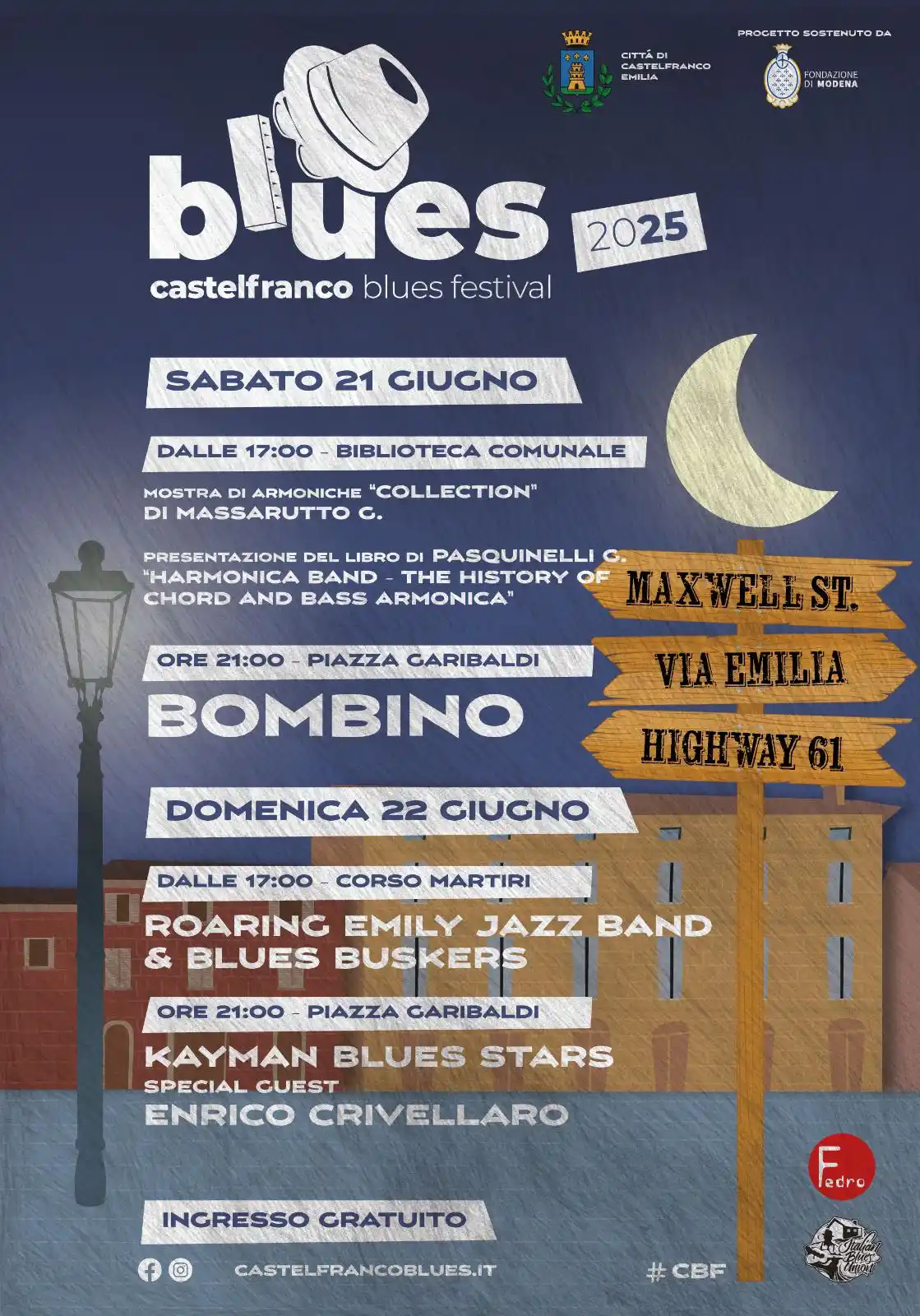 Image from Città di Castelfranco Emilia: 🎷 CASTELFRANCO BLUES FESTIVAL 2025 Sta per tornare l’appuntamento più...
