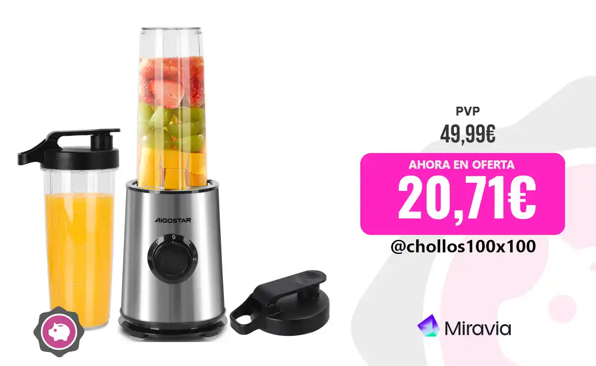 Image from Chollos100x100 🔥: 🔥 CHOLLAZO BATIDORA VASO <a class="text-blue-500 hover:underline cur...