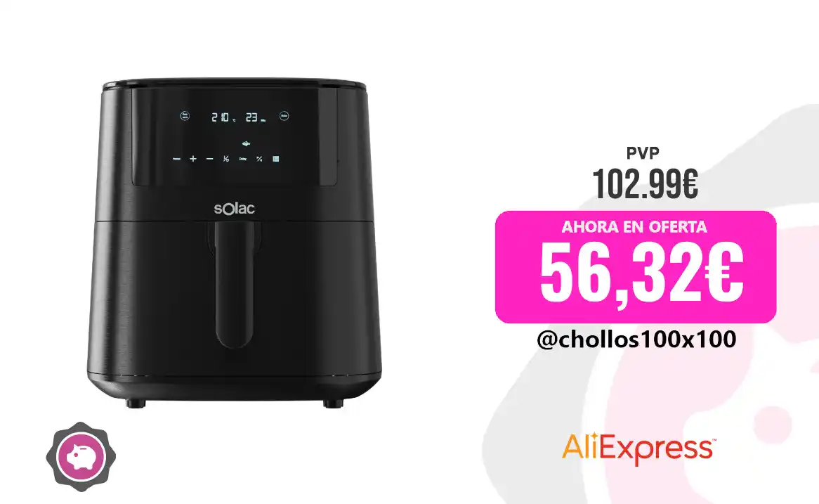 Image from Chollos100x100 🔥: 🔥 CHOLLAZO FREIDORA AIRFRYER <a class="text-blue-500 hover:underline ...