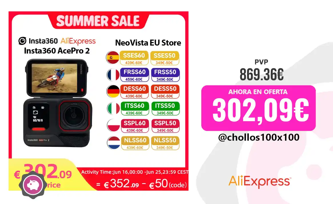 Image from Chollos100x100 🔥: 🔥 CHOLLAZO INSTA360 <a class="text-blue-500 hover:underline cursor-...