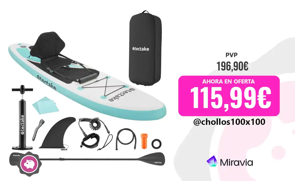 Image from Chollos100x100 🔥: 🔥 CHOLLAZO PADDLE SURF <a class="text-blue-500 hover:underline curso...