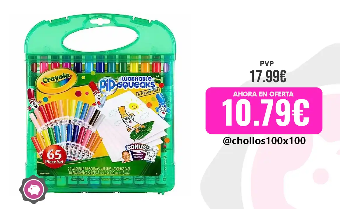 Image from Chollos100x100 🔥: 🔥 CHOLLAZO ROTULADORES CRAYOLA <a class="text-blue-500 hover:underl...