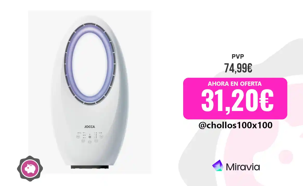 Image from Chollos100x100 🔥: 🔥 CHOLLAZO VENTILADOR JOCCA <a class="text-blue-500 hover:underline ...