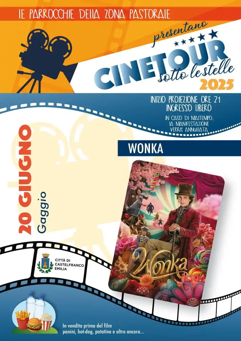 Image from Città di Castelfranco Emilia: 🌟 CINETOUR SOTTO LE STELLE 🎬✨ Torna il cinema all’aperto per un’esta...