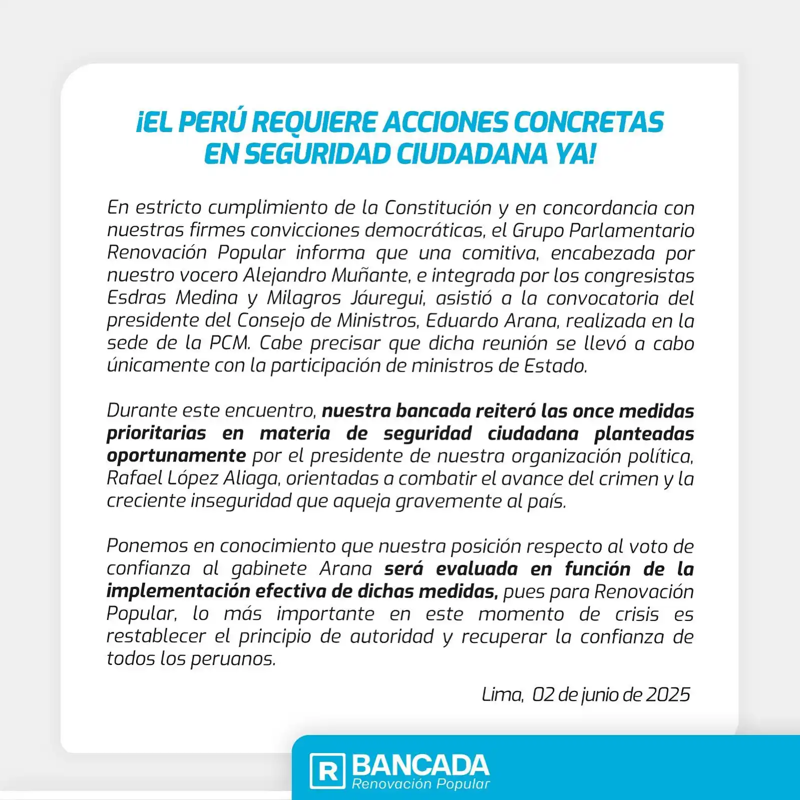 Image from Bancada Renovación Popular ✅📰🔵: 📢 <a class="text-blue-500 hover:underline cursor-pointer" href="/hash...