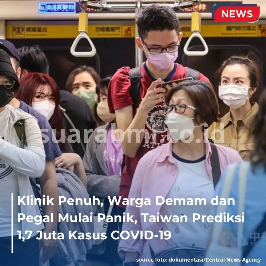 Image from SuaraBMI: 🚨 COVID-19 Meledak Lagi di Taiwan! Klinik penuh sesak, warga mulai pa...