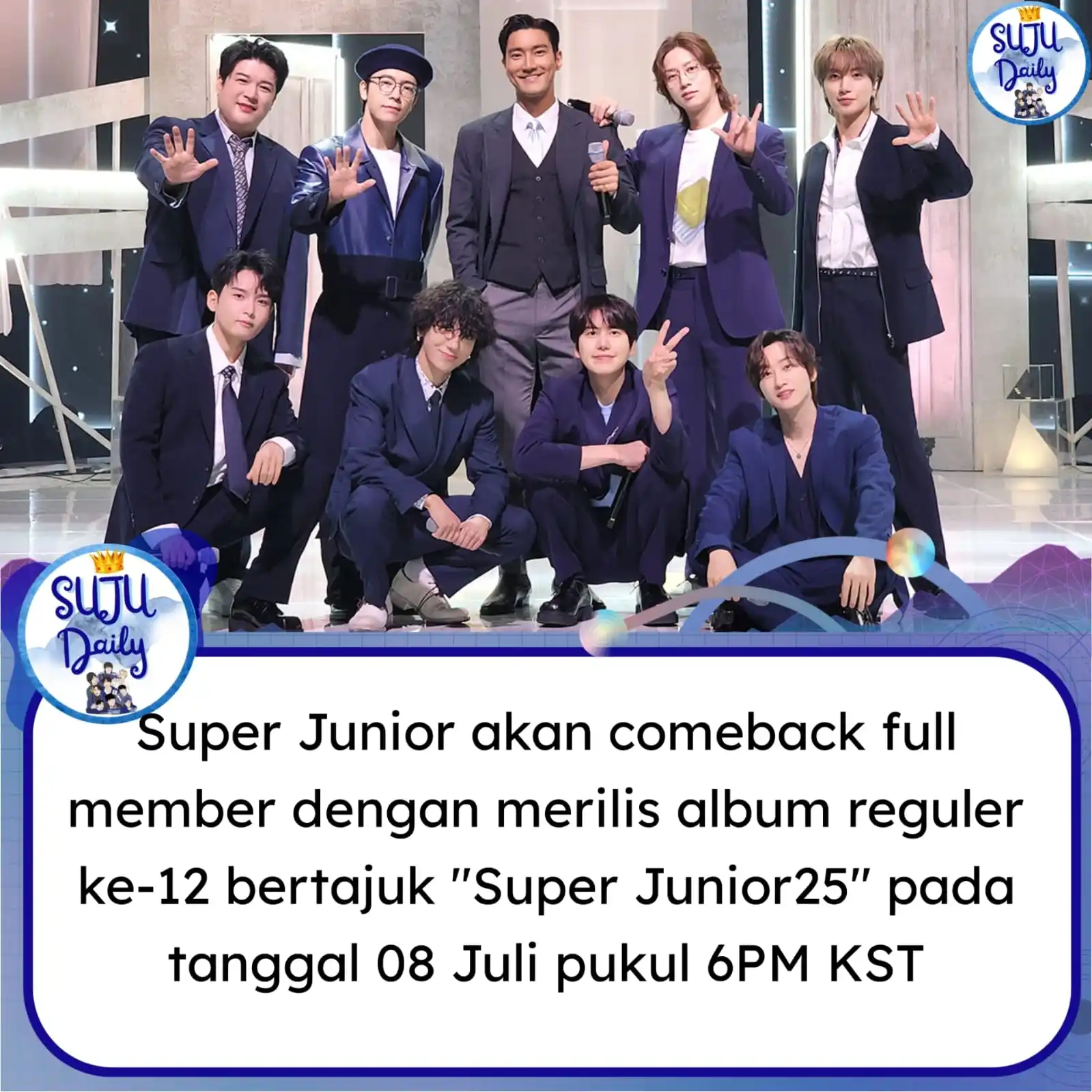 Image from Suju.daily: Dalam rangka perayaan 20th Anniversary, SUPER JUNIOR akan merilis albu...