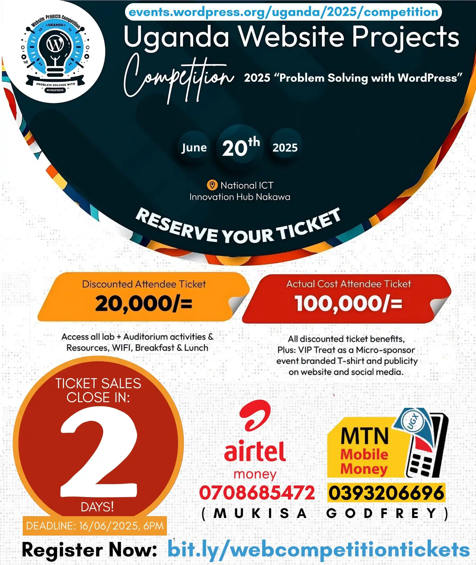 Image from Sharebility Uganda EduTech Channel: DAYS RUNNING OUT ⏰ _TICKET SALES: Only 2 Days Left! 🚨_ Secure your s...