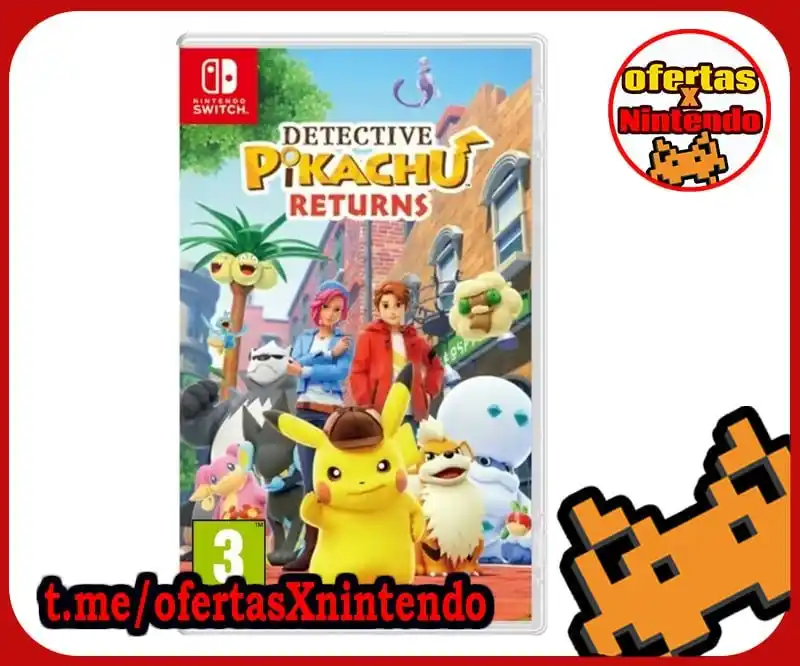 Image from ofertasXnintendo Videojuegos: Detective Pikachu Returns ✨SÓLO 14.99€ ✂️Con cupón ES02 ✅ https://s...