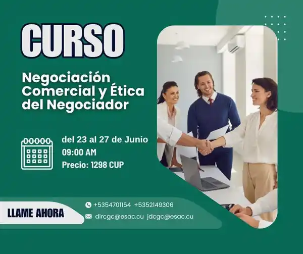 Image from Acciones Formativas ESAC: 🤝 Domina el arte de negociar con ética y estrategia 📈💼 Del 23 al 27...