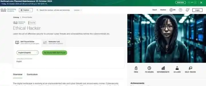 Image from تجمع المبرمجين: دورة الــ Ethical Hacker من سيسكو الدورة مجانية مدتها 70 ساعة ... ال...