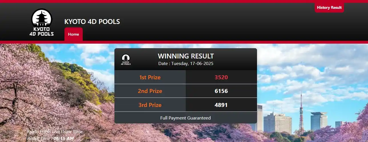 Image from DutaLotre: 🔥🔥DUTA LOTRE🔥🔥 🇯🇵RESULT KYOTO4D🇯🇵 🗓️ 17 JUNI 2025 🗓️ 🏆 RESU...