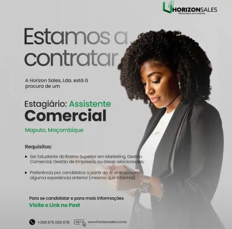 Image from News Online Moz Condutores Lda: 🚨 Estamos a recrutar! A Horizon Sales, Lda. está à procura de um(a) ...