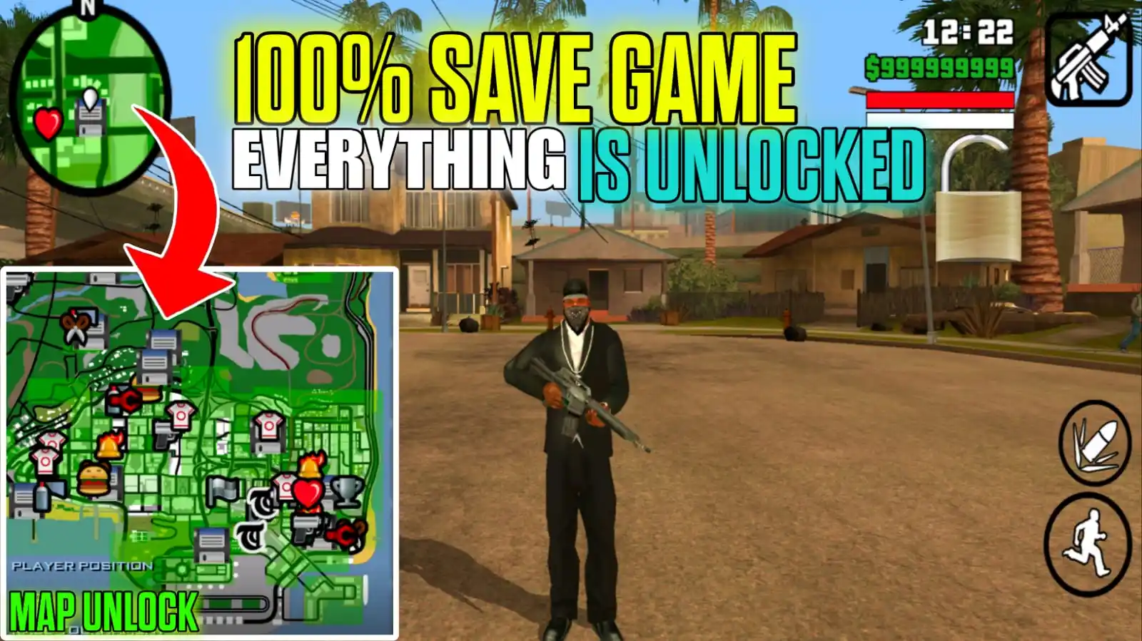 Image from Laxuboy: EVERYTHING UNLOCKED IN GTA SA ANDROID | SKIP ALL MISSION IN GTA SAN AN...