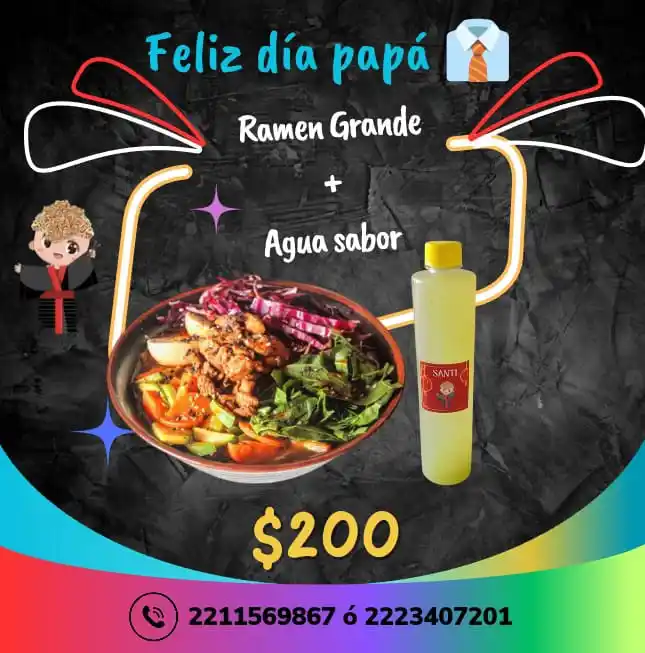 Image from RAMEN_SANTI 21S: Feliz día Papá!!👔💙 🥳 Promoción por temporada.  Ya estamos en Plataf...