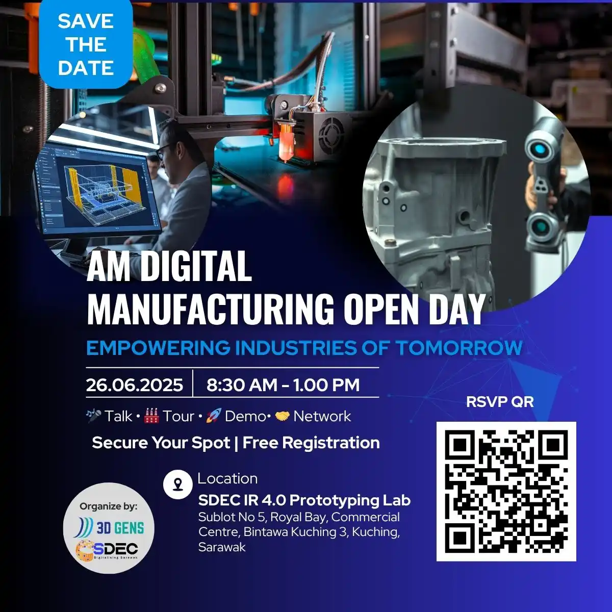Image from Komuniti Kamek Digital SDEC: 🔧 Future-Ready Manufacturing Starts Here You’re invited to the AM Dig...